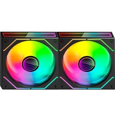 Mars Gaming Kit 2 Ventiladores Auxiliar MF-3D Pro Negro 120mm ARGB Control Remoto Mars Gaming Kit 2 Ventiladores Auxiliar MF-3D Pro Negro 120mm ARGB Control Remoto